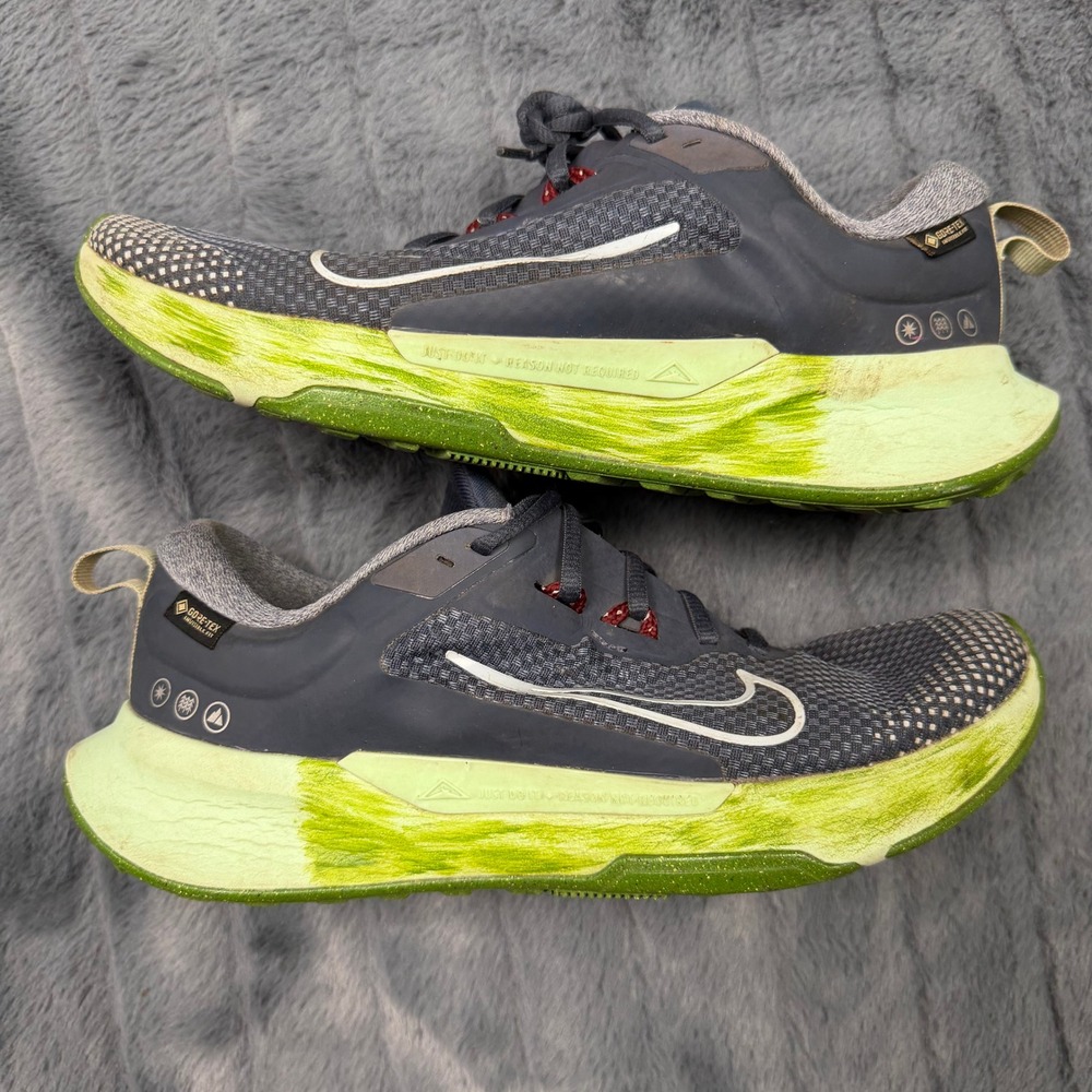 Nike Pegasus Trail 4 GORE-TEX Mens Running Shoes Navy Lime FB2067-403 Size 8